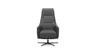 Relaxsessel Rufus - inkl. Relaxfunktion, Leder, Anthrazit