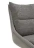 Stuhl MANDY - drehbar, Stoff, Graubeige