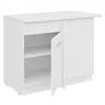 Eck-Unterschrank- B ca. 100 cm, Weiß, Matt