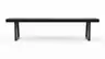 Holzbank Clifton - Breite ca. 180cm, Zerreiche massiv, smoked
