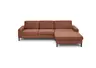  Ecksofa CALM MOVE 2.0 - 2,5-Sitzer mit Longchair rechts, Feincord, Rost