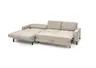 Ecksofa CALM MOVE 2.0 - Longchair links mit 2,5-Sitzer, Schlaffunktion, Feincord, Sand