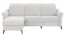 Ecksofa Canterbury - Longchair links mit 2,5-Sitzer, inkl. Relaxfunktion (motorisch) und Kopfteilverstellung, Stoff, Offwhite