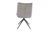 Stuhl MANDY - drehbar, Stoff, Graubeige