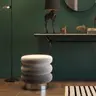 Sandwichhocker- Stoff, Grautöne