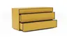 Kommode Loretto - BHT ca. 135x70x53 cm, Lack matt, Safrangelb