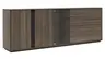 Sideboard Saratoga - Buche massiv, silbergrau geölt