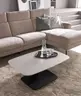 Couchtisch Camas - LBH ca. 100x65x42 cm, Keramik, Creme