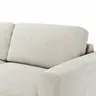 Ecksofa Oviedo - Longchair links mit 1,5-Sitzer, Stoff, Natur