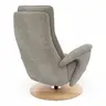 Sessel Tulsa Relax - Größe M, inkl. Kopf-/Fußteil/Rückenlehne verstellbar, Stoff, Graubeige
