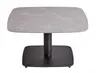 Couchtisch Camas - LBH ca. 75x75x42 cm, Keramik, Dunkelgrau