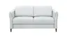 Sofa Mendoza - 2-Sitzer, Armlehne verstellbar, Leder, Eisblau