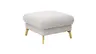 Hocker Maryville - LB ca. 74x74 cm, Stoff, Beige