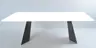 Esstisch - LB. ca. 220x100 cm, Glas, Weiß