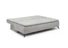Sofa JANIN - 2-Sitzer, Schlaffunktion mit Bettkasten, Stoff, Grau