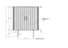 Highboard - B ca. 100 cm, Eiche Furnier, Natur