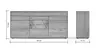 Sideboard Amora - Wildeiche massiv bianco