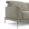 Ecksofa Amadena - 2-Sitzer mit Longchair rechts inkl. Relaxfunktion motorisch, Stoff, Limone