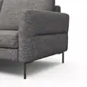 Ecksofa  Enna - Ecke links, 3-Sitzer, Sitzvorzug (motorisch), Stoff, Graphit