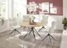 Stuhl MIRNA - drehbar, Stoff, Beige