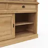 Buffetschrank Louisiana - mit Schiebetüren, Wildeiche teilmassiv, geölt