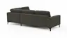 Ecksofa Oviedo - Ecke links mit 2,5-Sitzer, Stoff, Braungrün