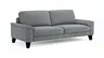 Sofa Oviedo - 3-Sitzer, Stoff, Grau