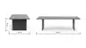 Esstisch Bakersfield - LB ca. 240x100 cm, Asteiche massiv, barrique