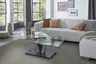 Couchtisch - höhenverstellbar, Durchmesser 55 cm, Wildeiche