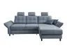 Polsterecke - 2-Sitzer, Ecke rechts, inkl. Funktionen, Stoff, Hellblau