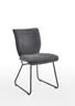 Design-Stuhl - Stoff, Anthrazit