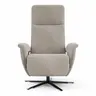 Sessel Tulsa Relax - Größe L, inkl. Maxirücken und Kopf-/Fußteil/Rückenlehne verstellbar, Stoff, Graubeige