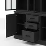Buffetschrank Litchfield Metal - Graphit, Non-Antique / Metal, Black