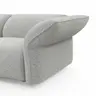 Ecksofa Motone - Ecke links mit 2,5-Sitzer, Stoff, Hellgrau