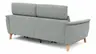 Sofa Nevin - 3-Sitzer, inkl. Relaxfunktion und Kopfteilverstellung (motorisch), Stoff, Silbergrau 