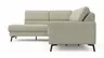 Ecksofa Valera - 3-Sitzer mit Ecke rechts inkl. Rückenlehne verstellbar, Stoff, Limone