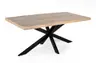 Esstisch - LB ca. 200x100 cm, Mango massiv, Schwarz