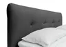 Boxspringbett HOLLIE- Liegefläche ca. 180x200 cm, Stoff, Anthrazit, Bonell, Inkl. Topper