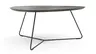 Couchtisch Fano - LBH ca. 96x86x38 cm, HPL, Graubraun
