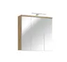Spiegelschrank- B ca. 69 cm, Eiche Dekor, Spiegel