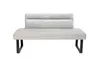 Polsterbank - Breite ca. 180 cm, Stoff, Grau