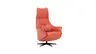 Relaxsessel Girona - Relaxfunktion (motorisch), Leder, Rot