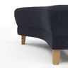 Hocker Stamford - gebogen, Links, LB ca. 89x65 cm, Stoff, Dunkelblau