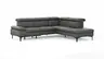 Ecksofa Felipa - 2,5-Sitzer mit Ecke rechts inkl. Armlehne verstellbar und Rückenlehne/Sitztiefe verstellbar (motorisch), Leder, Grau