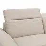 Sofa Rafaela 2.0 - 3-Sitzer inkl. Kopfteil verstellbar, Leder, Champagner