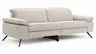 Sofa Rafaela 2.0 - 3-Sitzer inkl. 1x Relaxfunktion und Kopfteile verstellbar, Stoff, Champagner
