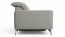 Sofa Tulsa KV - 2,5-Sitzer, inkl. Relaxfunktion und Kopfteilverstellung (motorisch), Leder, Graubeige