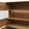 Highboard Hillsboro - inkl. Beleuchtung, Wildeiche natur, geölt
