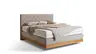 Boxspringbett Alpin Luxe - Liegefläche ca. 180x200 cm, Stoff, Graubeige