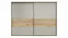 Schwebetürenschrank Viana - B ca. 278 cm, Furnier, Balkeneiche, Hellgrau